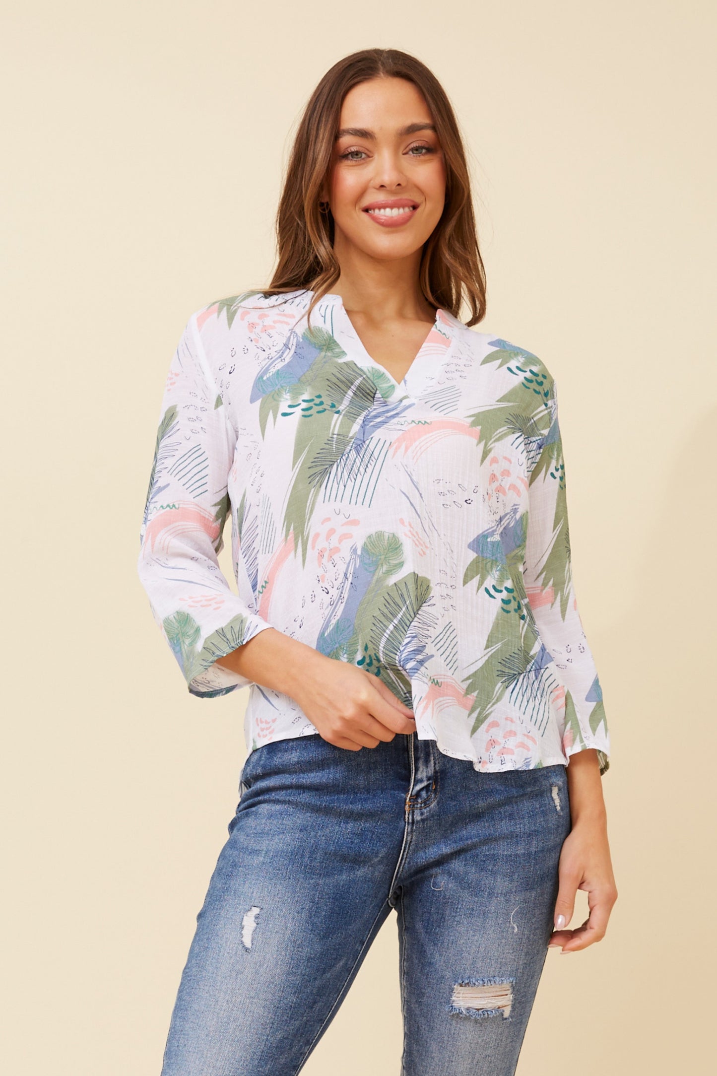 Ravi Floral Printed Top T520601