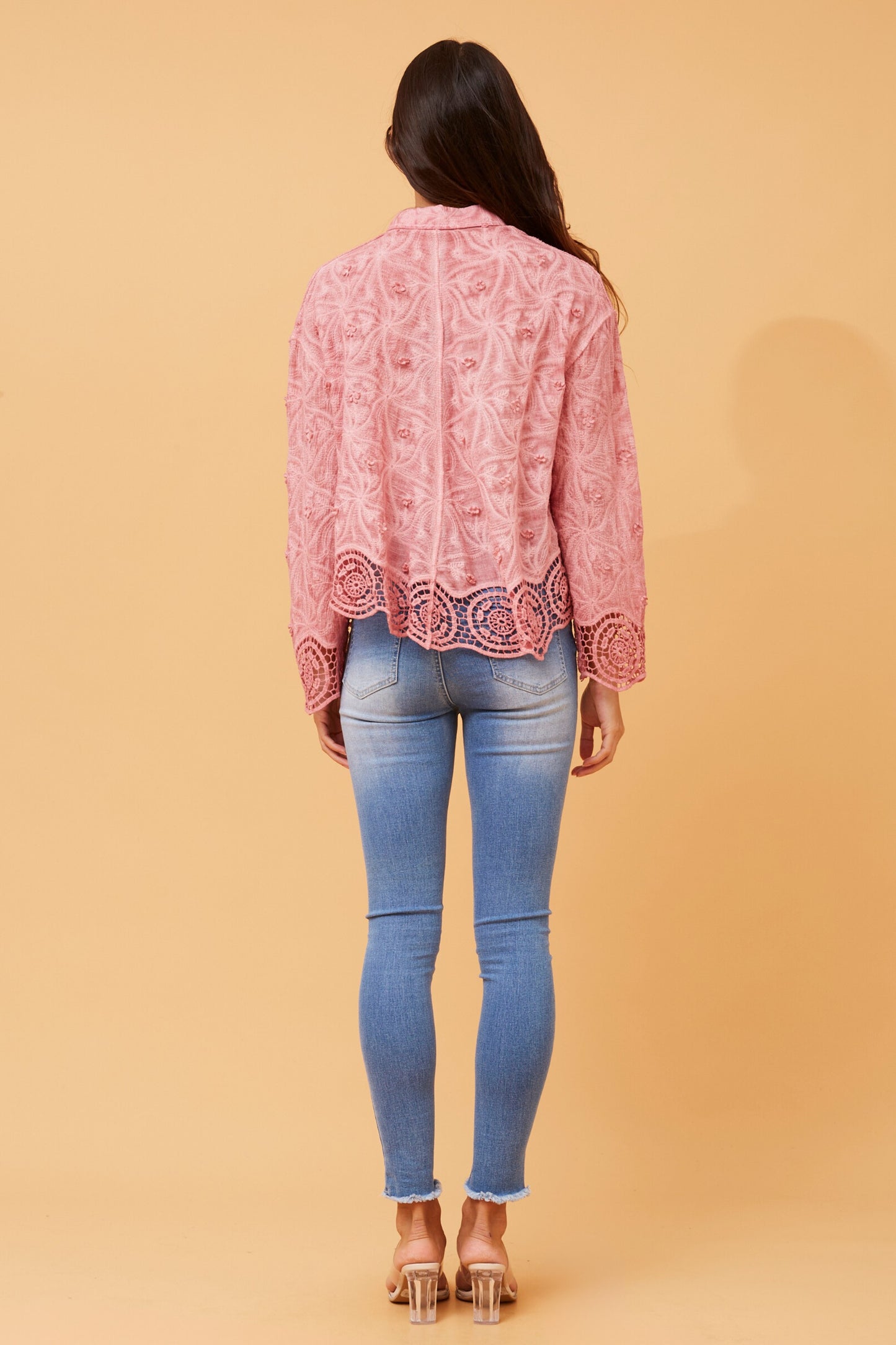 Daisy Lace Blouse Pink T732860