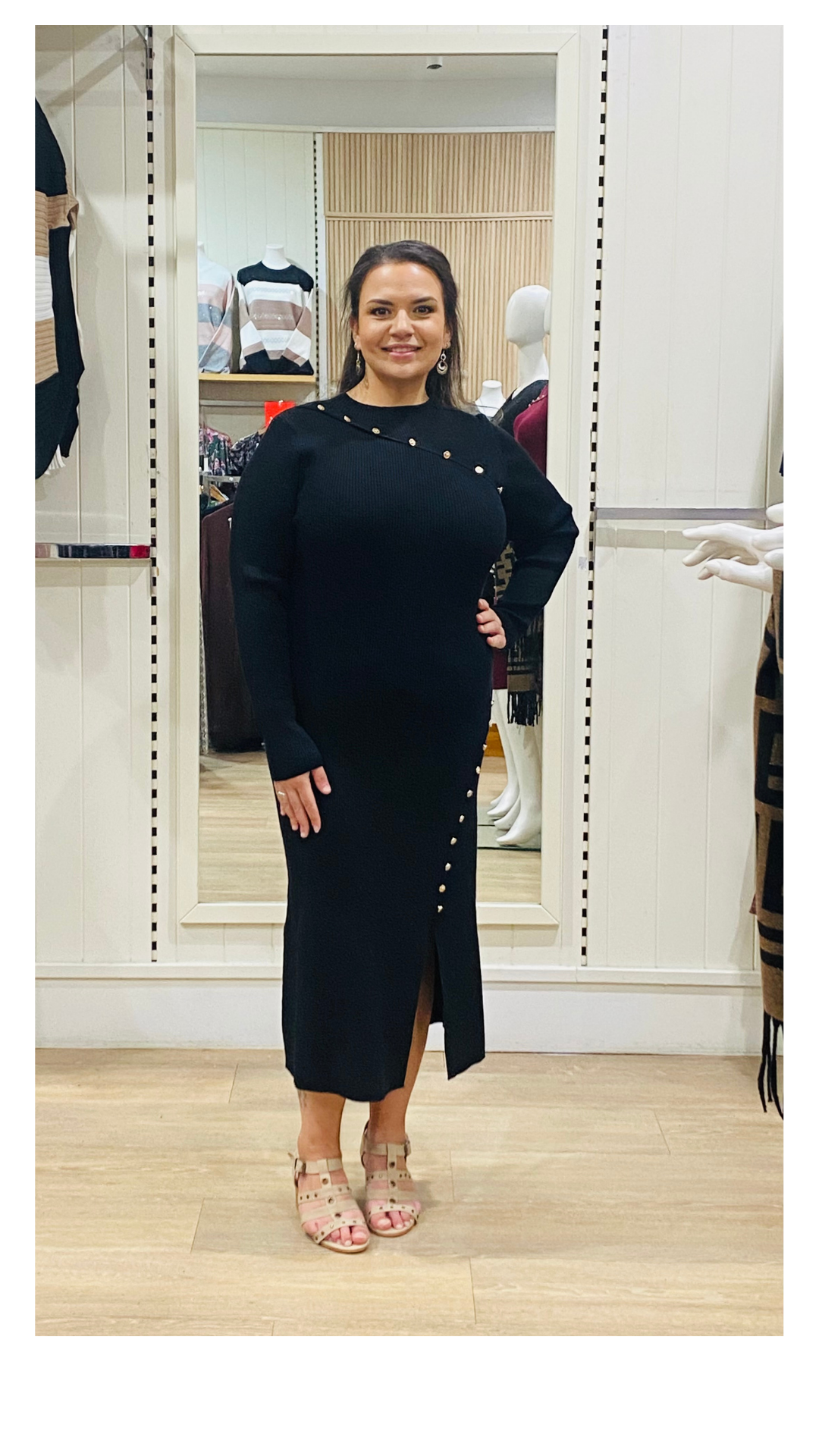 Miranda Knit Midi Dress KNT332