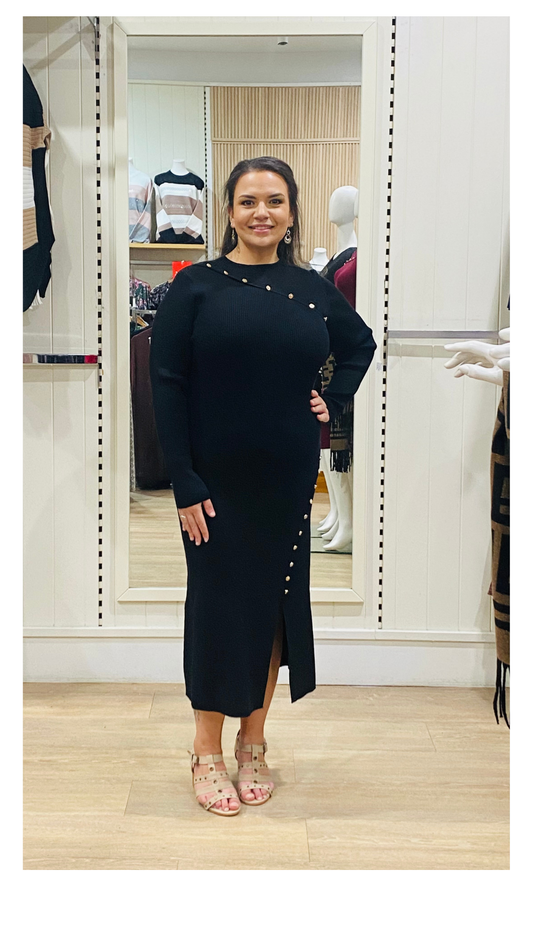 Miranda Knit Midi Dress KNT332
